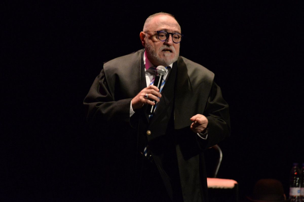 Moncho Borrajo, en el espectáculo 'Noites de retranca' en Pontevedra