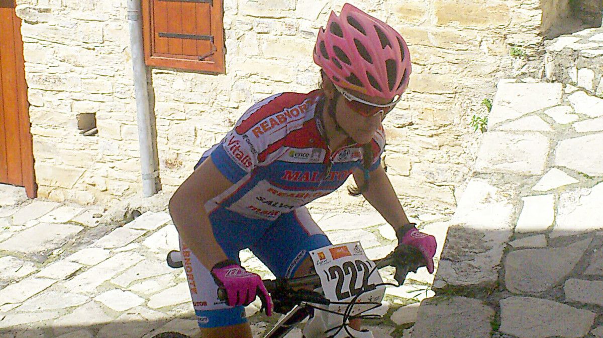 Lucía Vázquez compitiendo esta temporada en Chipre