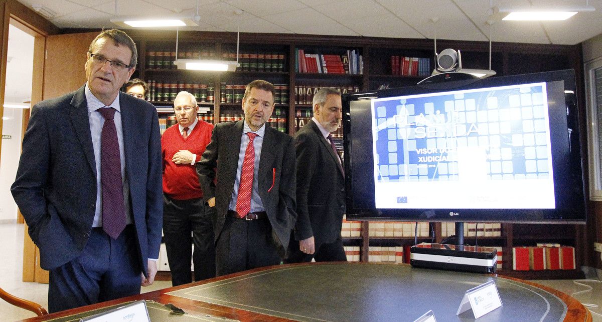 Presentación del visor del expediente judicial electrónico en la Fiscalía de la Audiencia Provincial de Pontevedra
