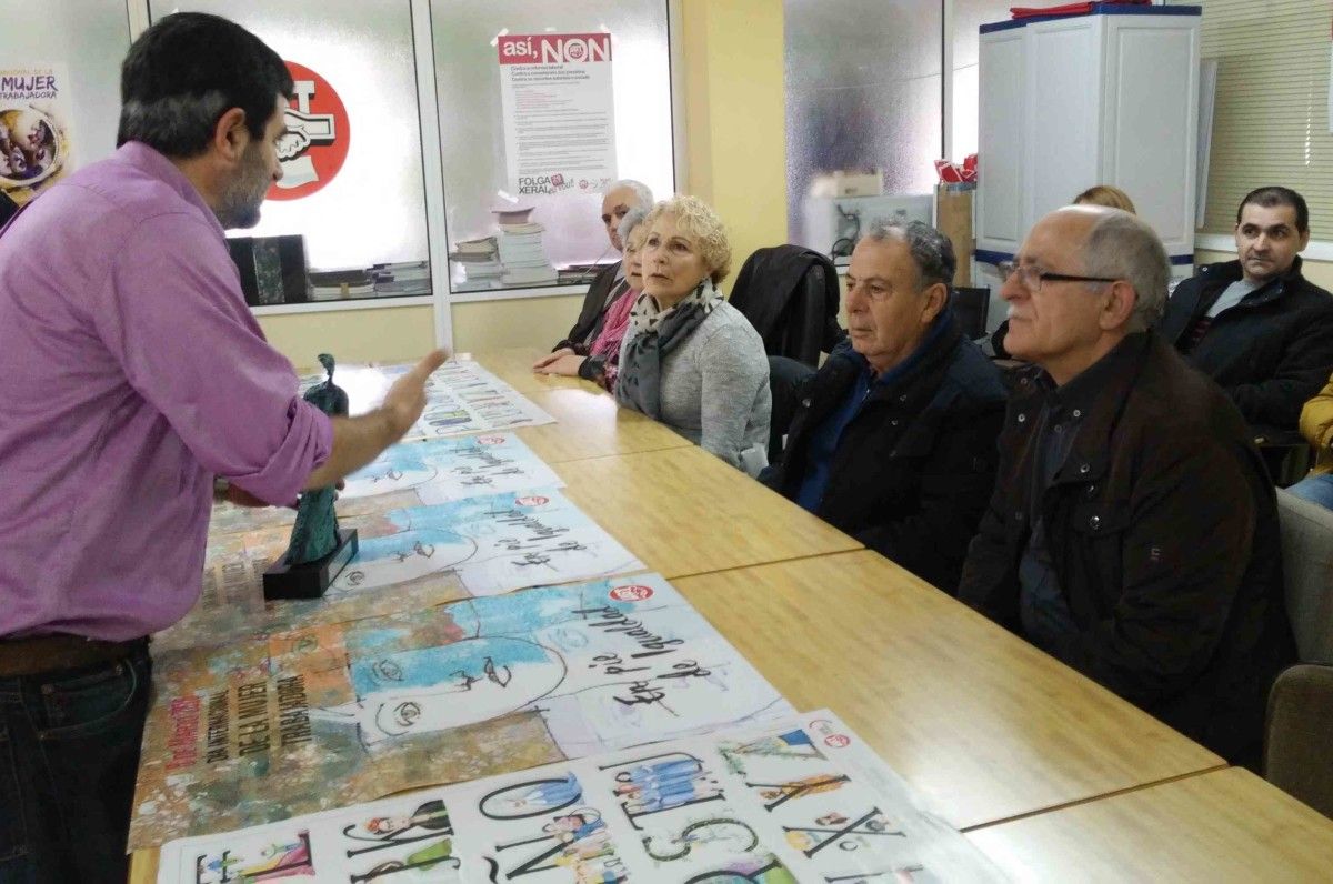 Homenaxe en UGT a Teresa Blanco o 8 de marzo