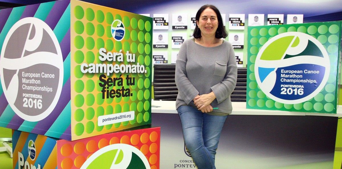 Anxos Riveiro presenta la campaña de imagen del Europeo de Piragüismo Maratón