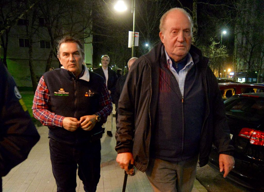 El rey emérito Juan Carlos I en Pontevedra