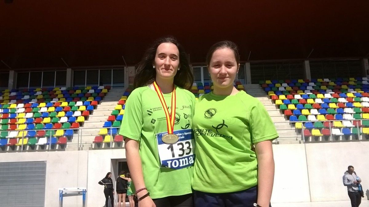 Claudia Puig e Iria Filgueira, atletas da Gimnástica