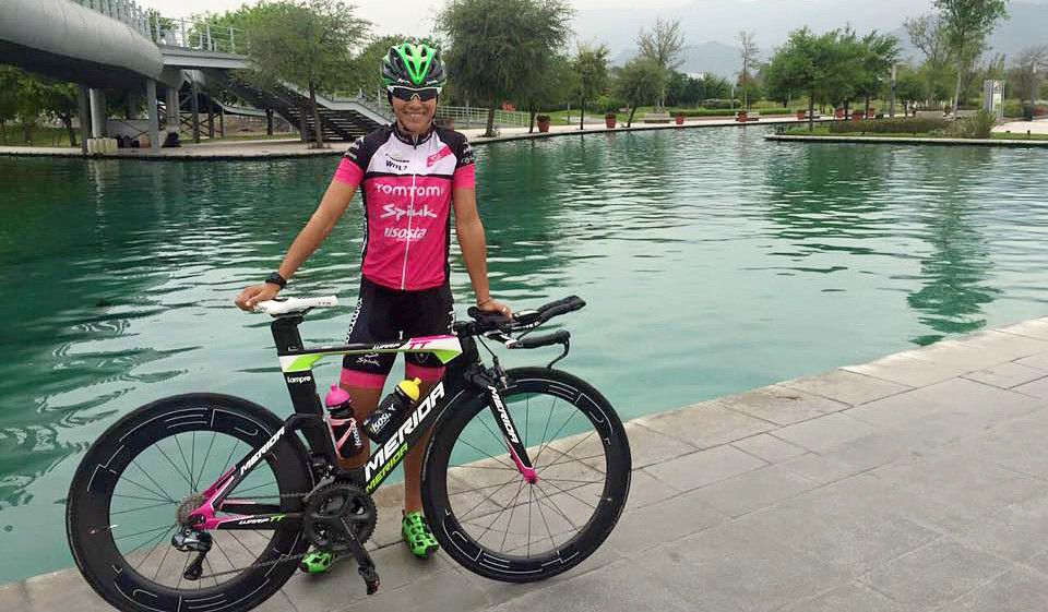 Saleta Castro antes de entrenar en Monterrey, México