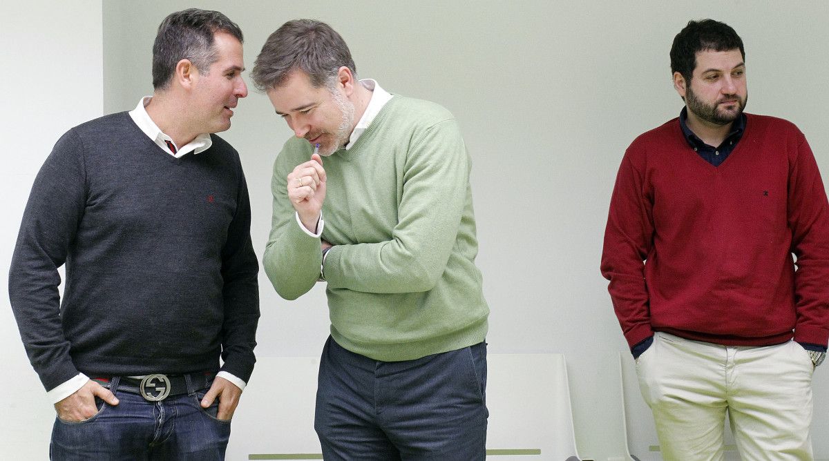 Rafael Domínguez, Jacobo Moreira e César Abal, do PP