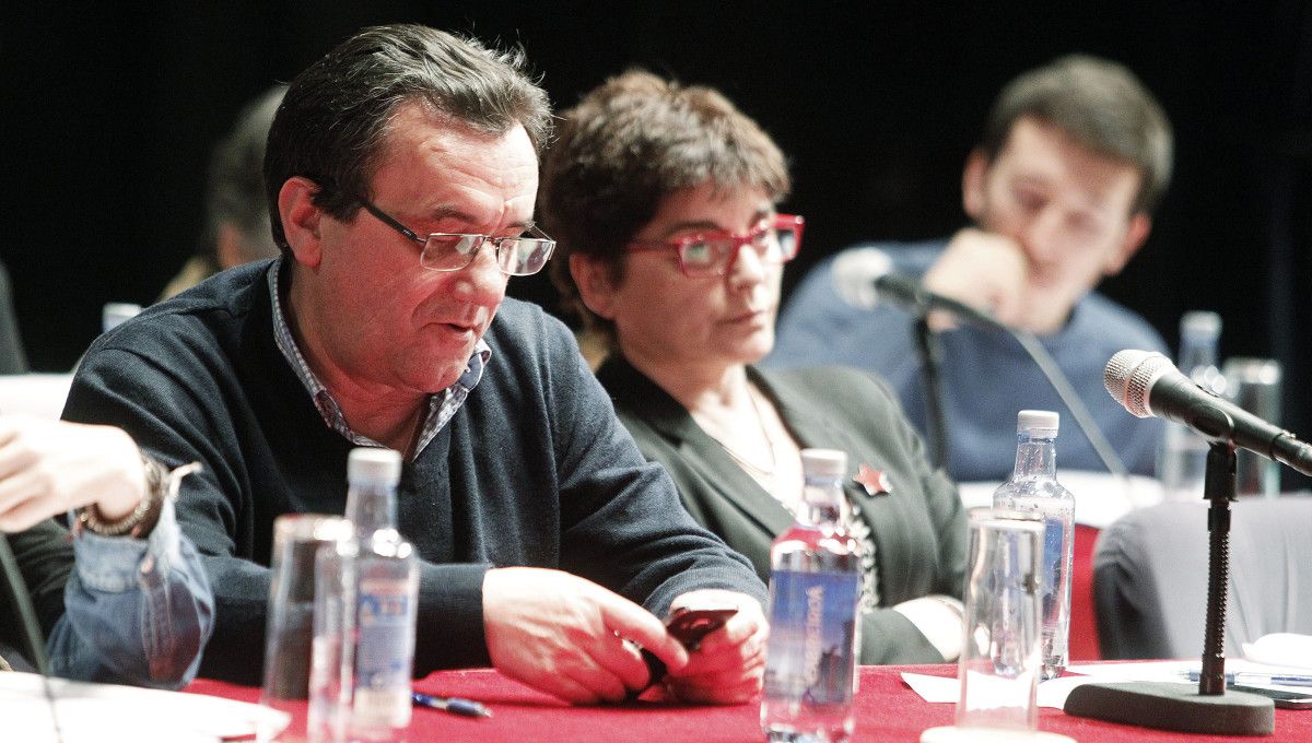 Raimundo González e Carme da Silva, no pleno municipal