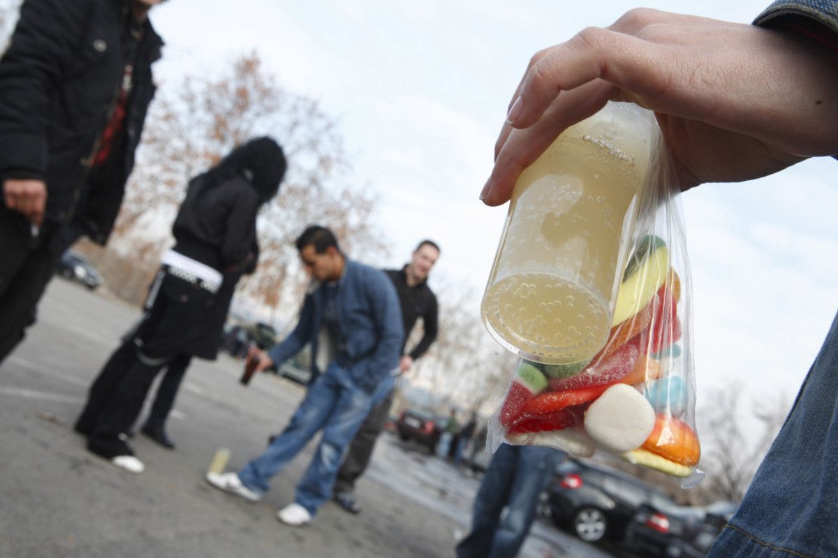 Botellón en la calle