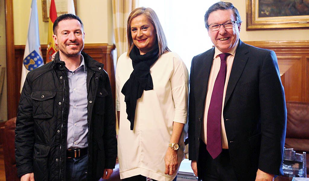 Reunión de Carmela Silva con el gerente del Consorcio Contra Incendios, Roberto Jorge Correa