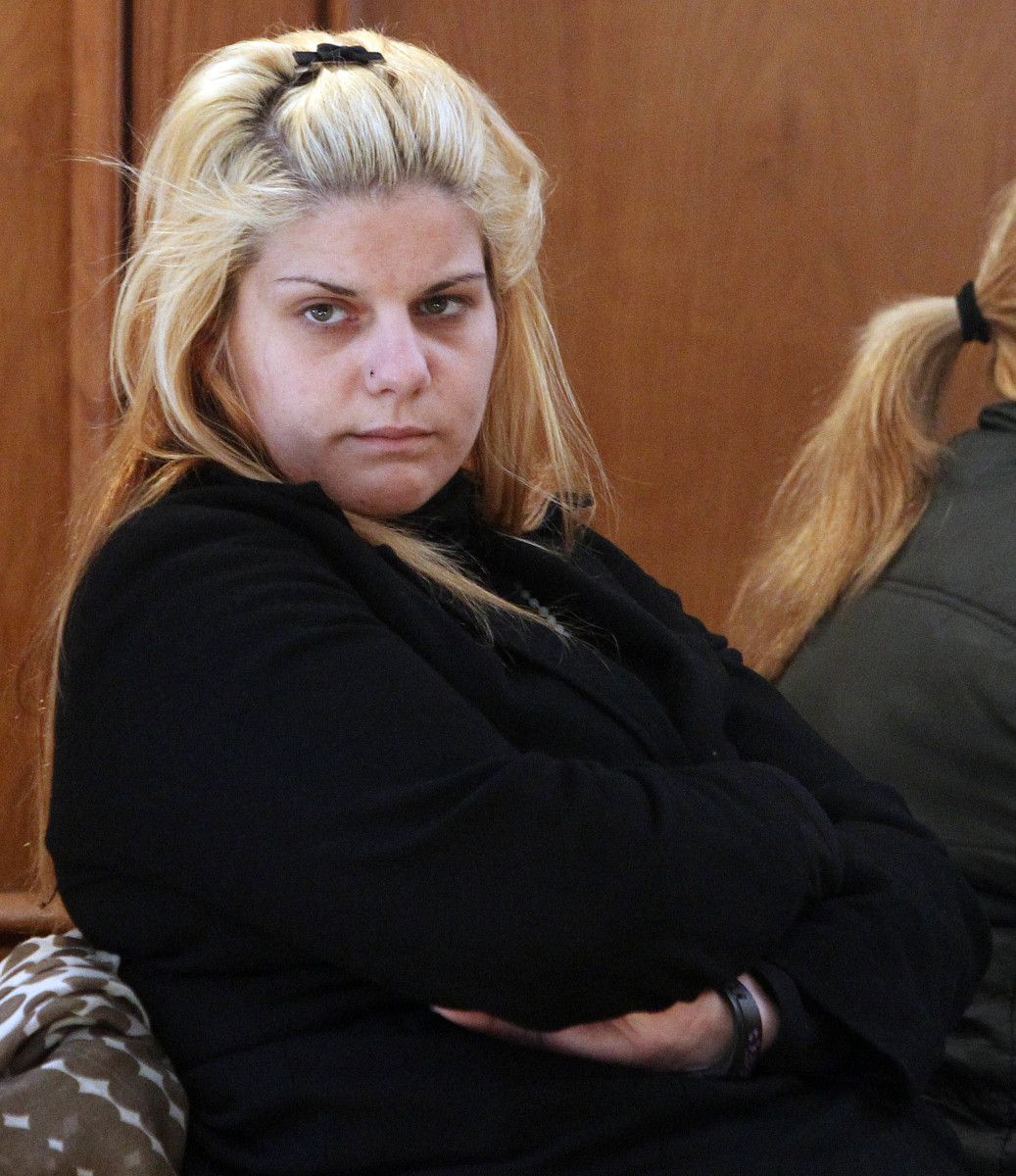 Rocío Gondar, una de las acusadas del crimen de Chancelas, en la Audiencia