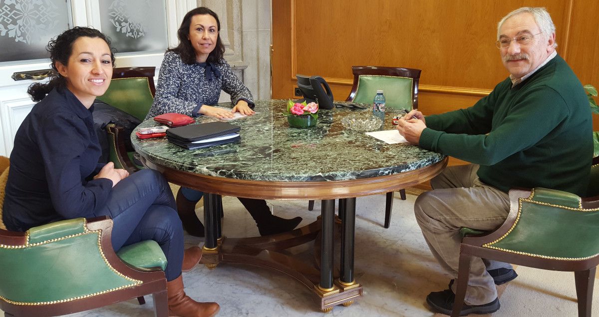 María Ramallo, Miriam Sanmartín e César Mosquera
