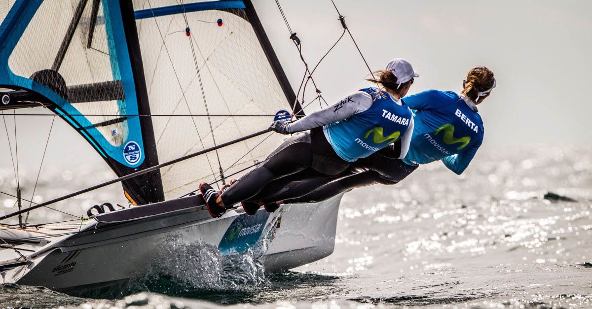 Támara Echegoyen e Berta Betanzos no 49er FX