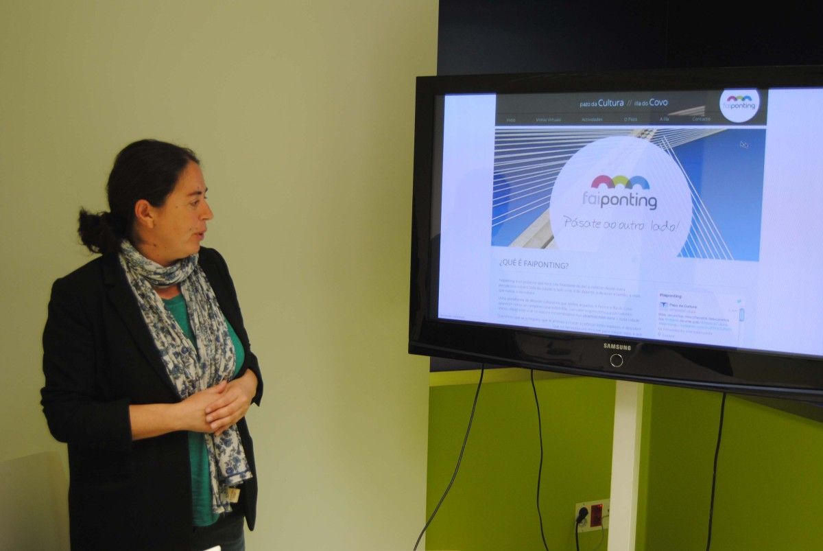Anxos Riveiro en la presentación de la página web de Faiponting