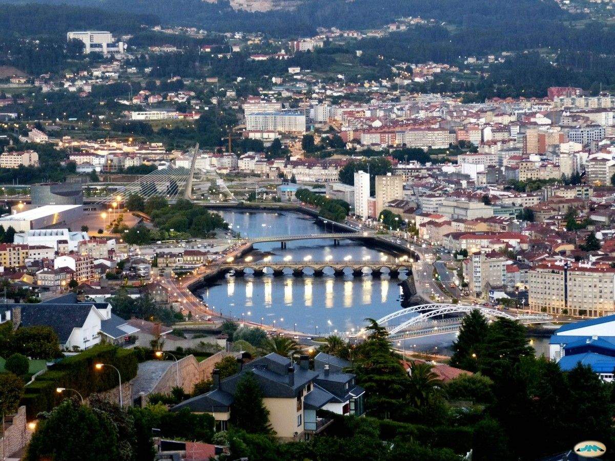 Vista panorámica da cidade de Pontevedra