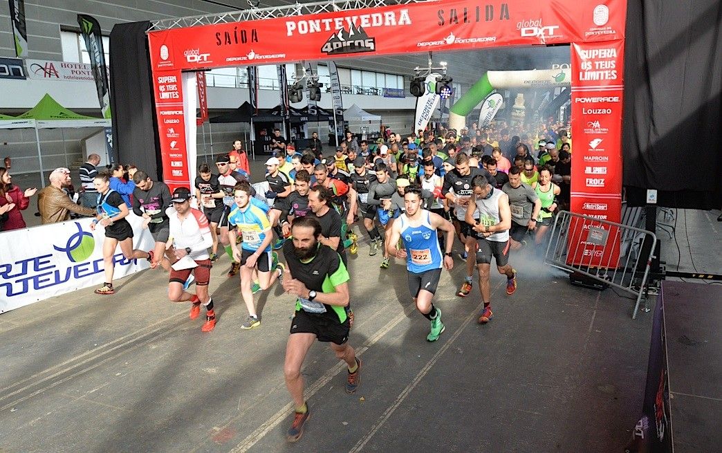 Salida del trail en la segunda edición de la Pontevedra 4 Picos