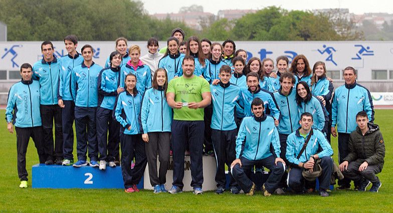 Equipo de la Gimnástica en el Campeonato Gallego de Clubes 2015