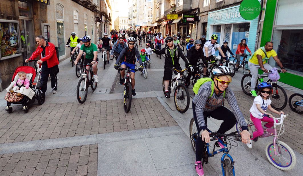 Pedalada 2016 polas rúas de Pontevedra