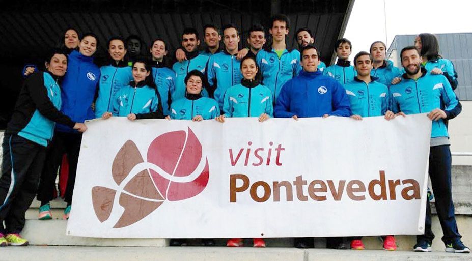 Equipo de la Gimnástica en el Campeonato de Galicia de Clubs