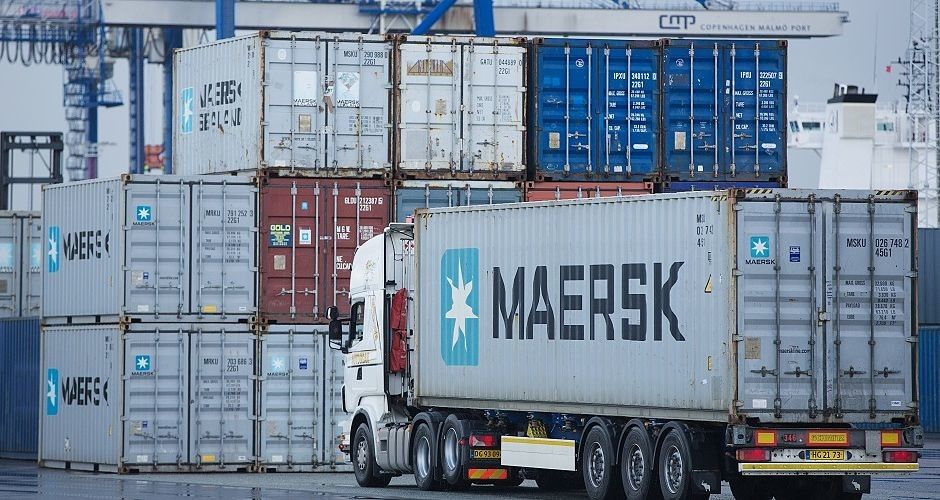 Contenedores de la naviera Maersk