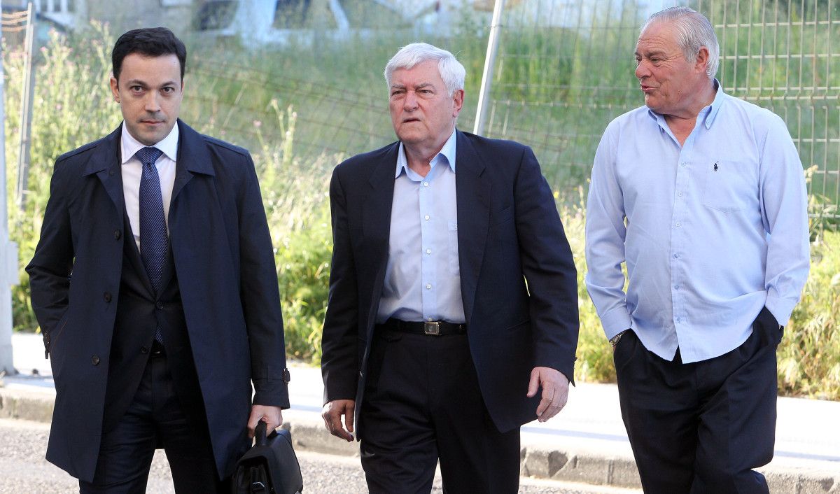 Nené Barral a su llegada a los juzgados de A Parda