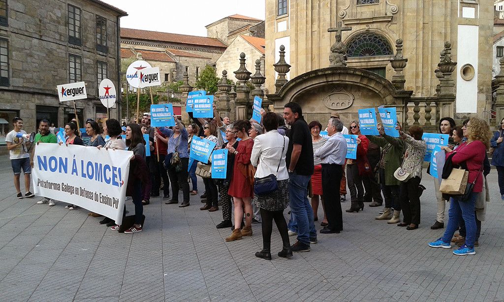 Concentración contra la LOMCE