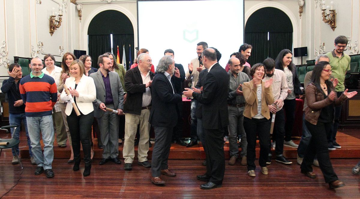 Acto de entrega dos títulos de Mestres composteiros