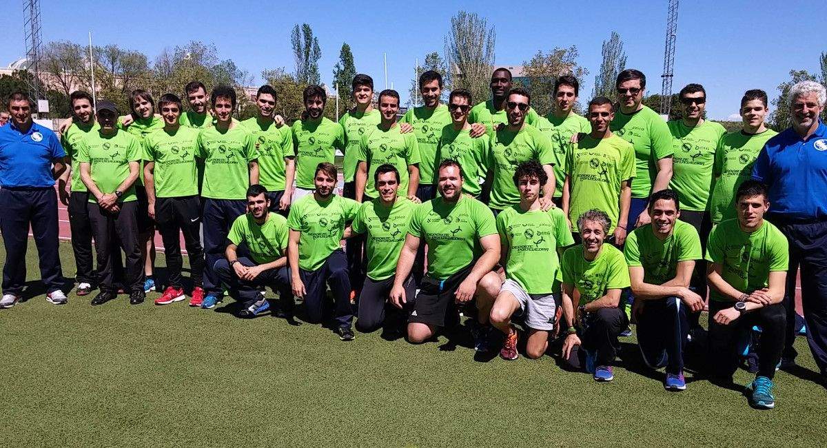 Equipo de la Gimnástica en la Primera jornada de la División de Honor 2016 en Alcobendas