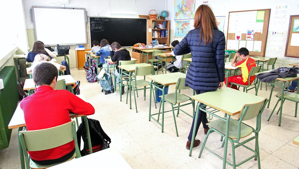 Prueba de reválida en el colegio de Campolongo