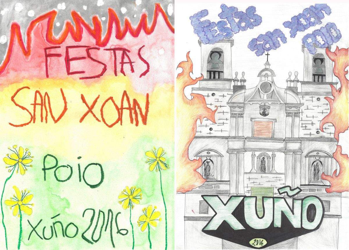Carteis gañadores do concurso das Festas de San Xoán 2016