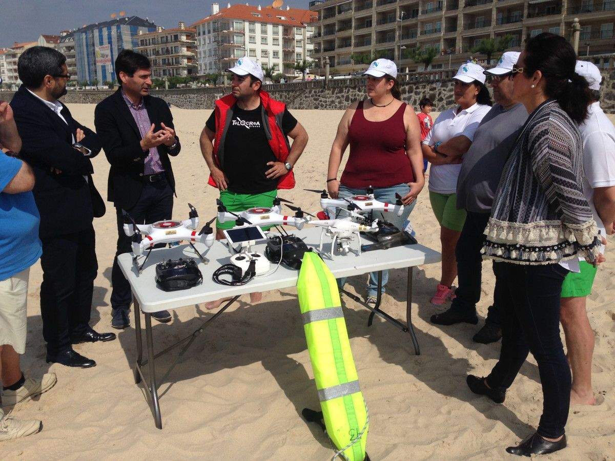 Exhibición del dron en Silgar