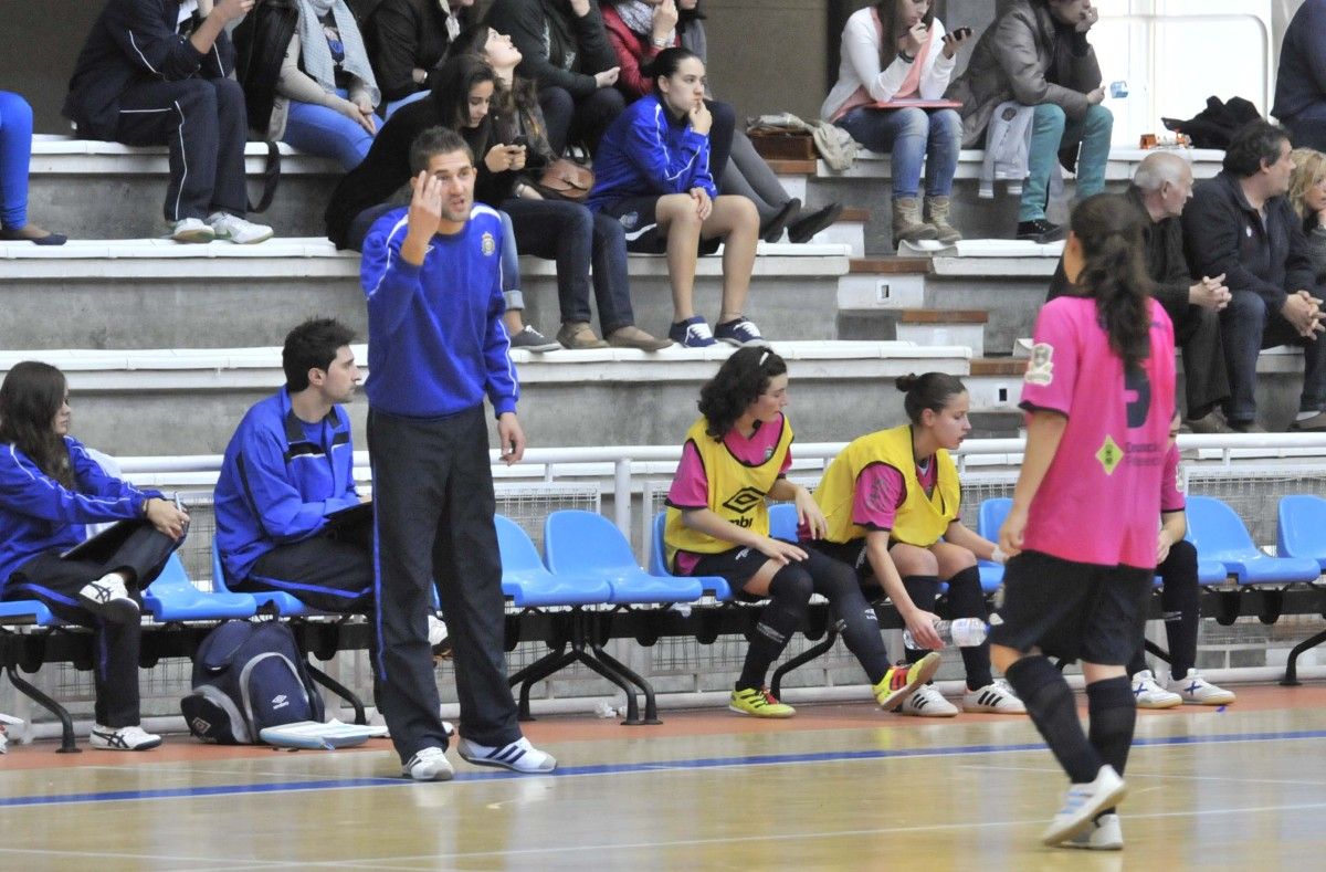 Jacobo Estors en un partido disputado en el Pabellón Municipal