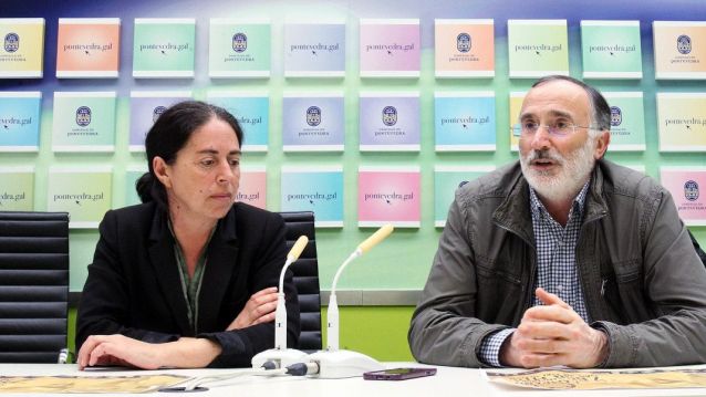 Anxos Riveiro e José María Domínguezna presentación da IX Carreira Pedestre de Campañó Anxos Riveiro e José María Domínguezna presentación da IX Carreira Pedestre de Campañó