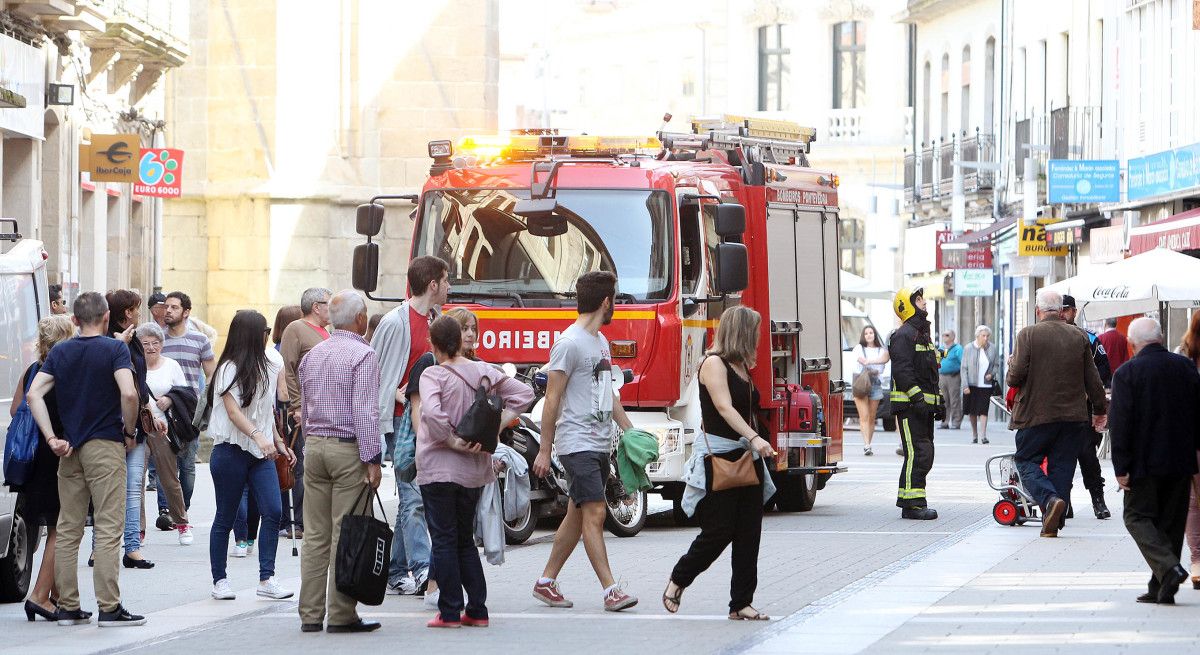 Bombeiros de Pontevedra nunha intervención