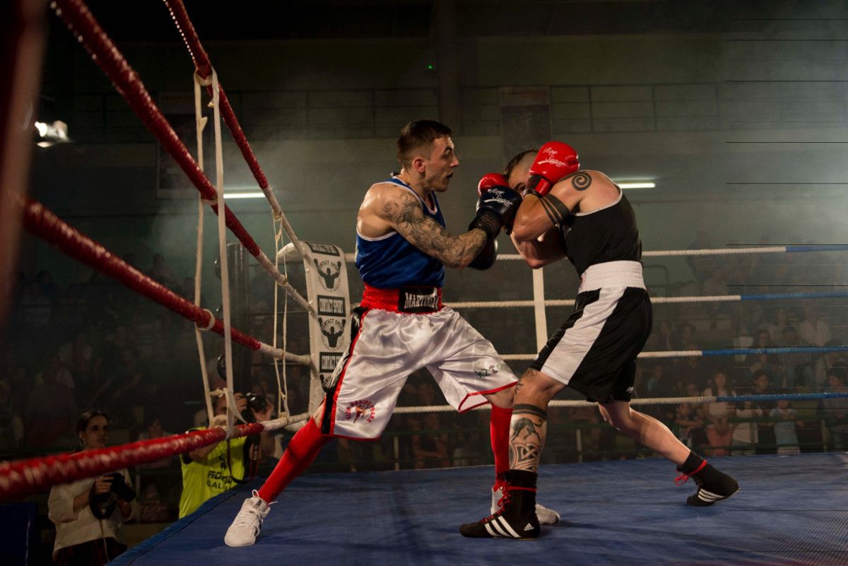 Velada de boxeo olímpico en el pabellón de A Raña