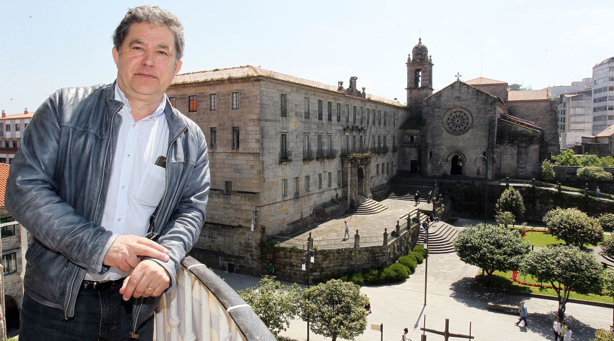 Miguel Anxo Fernández Lores, na redacción de PontevedraViva
