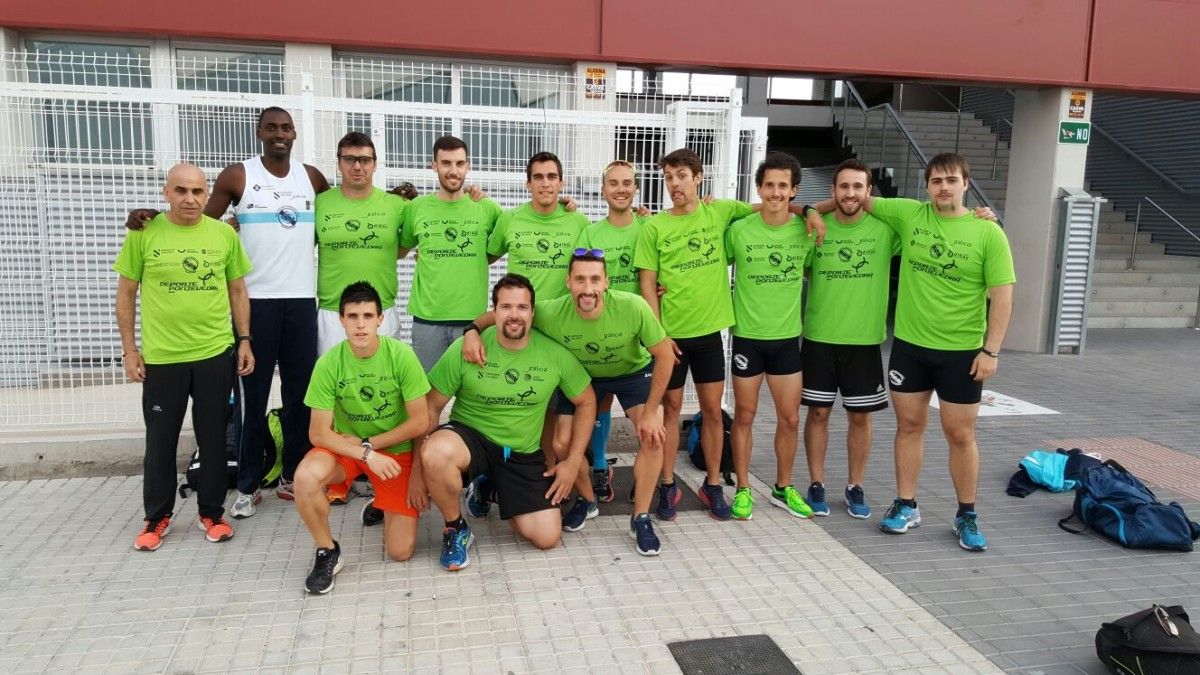 Equipo de la Gimnástica en la final de la División de Honor masculina