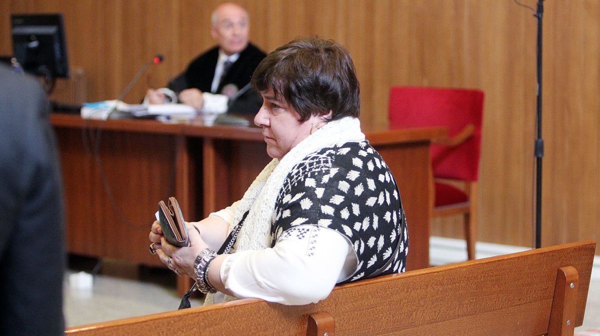 Charo Lorenzo, no banco dos acusados do Xulgado do Penal número 3 de Pontevedra