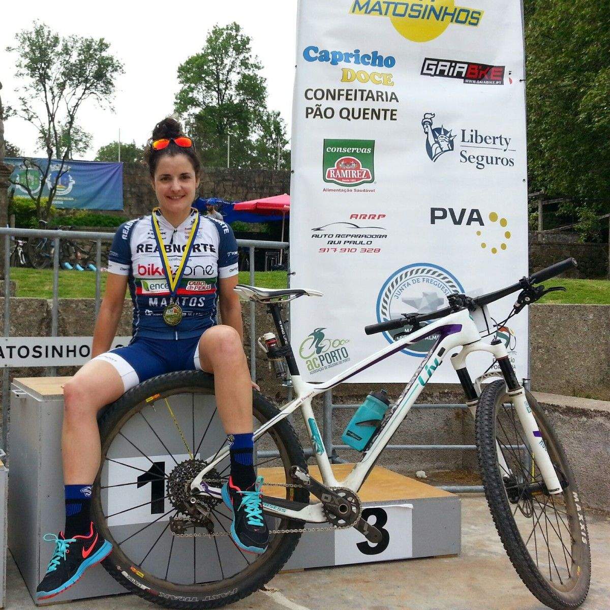 Lucía Vázquez, tras la prueba de XCO de Matosinhos