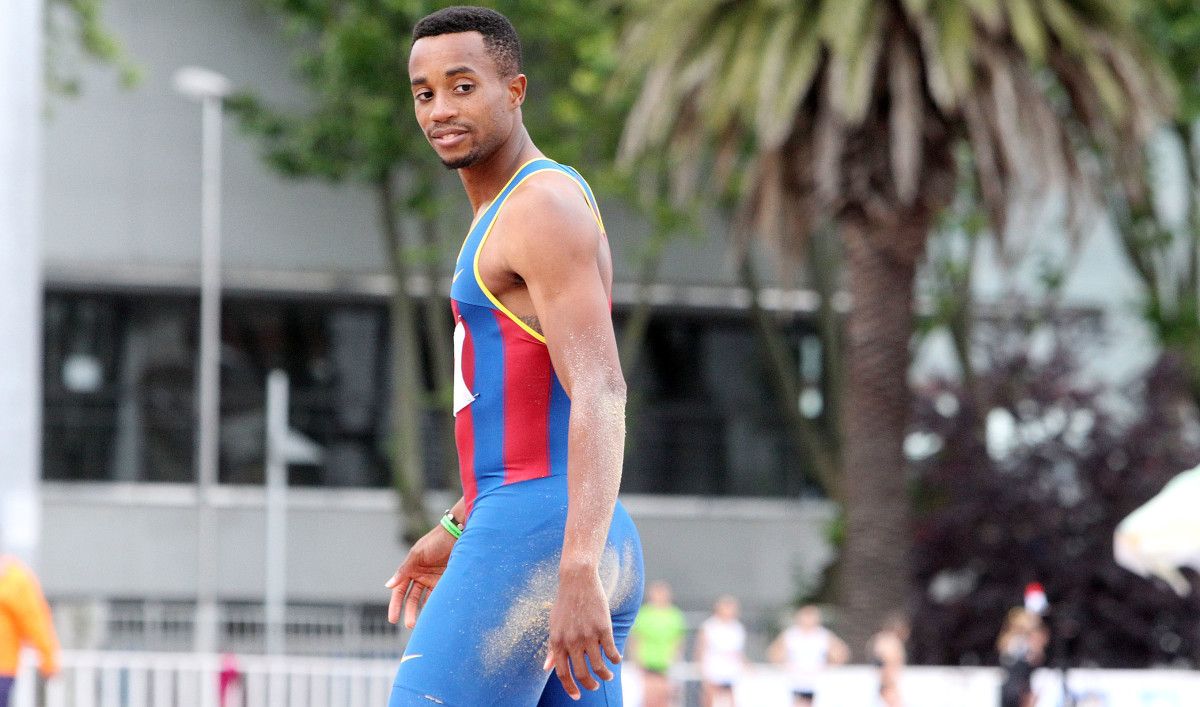 Jean Marie Okutu en la XLIII edición del Trofeo Boa Vila de atletismo