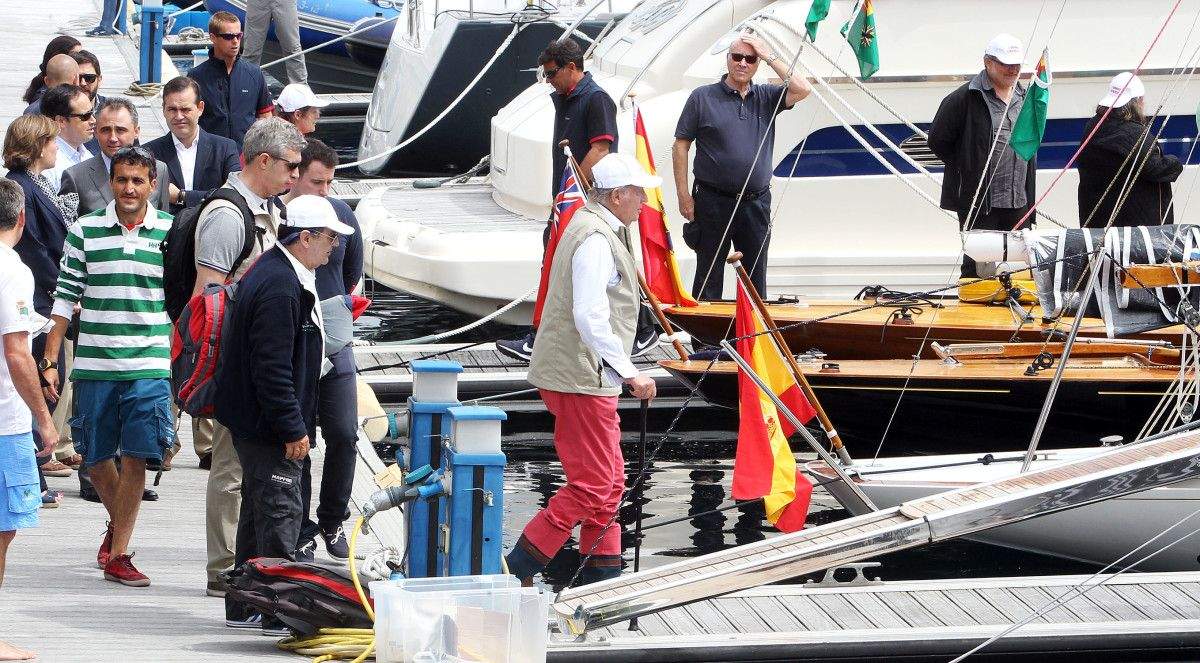 El rey emérito, Juan Carlos I en Sanxenxo
