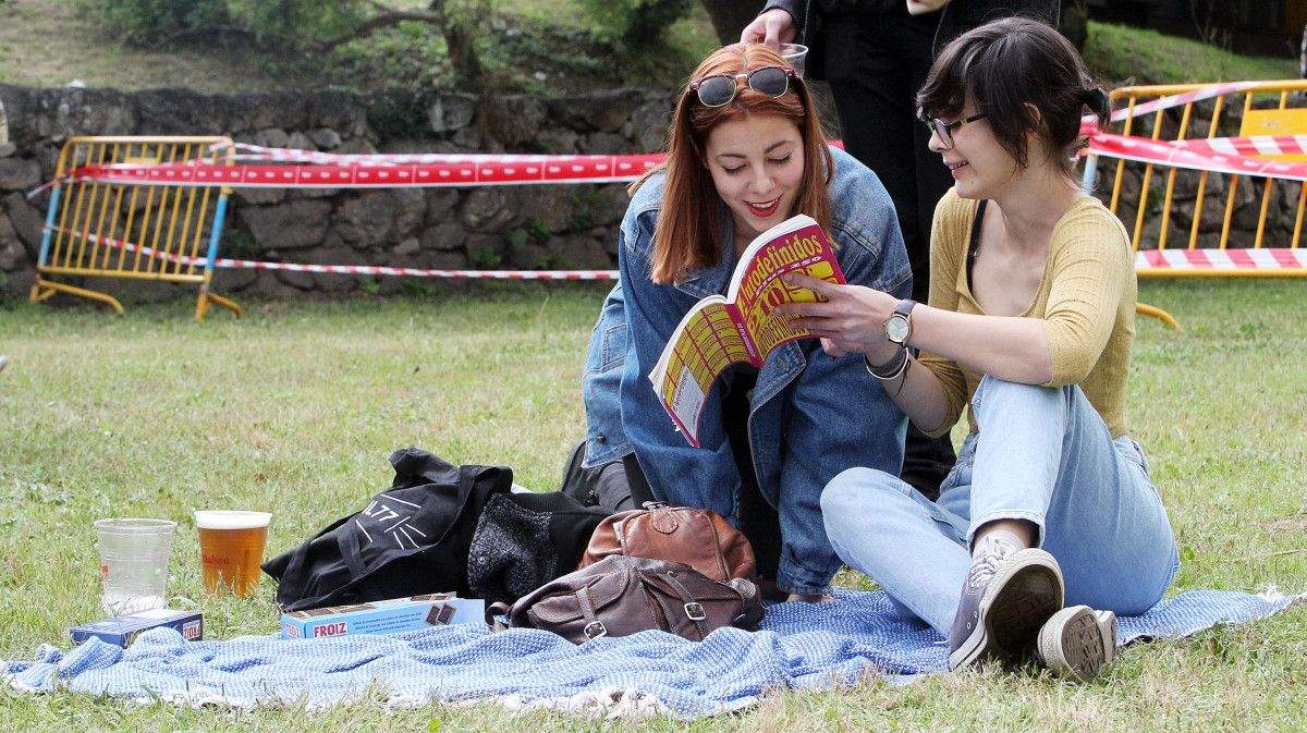 Amigas na Ila das Esculturas