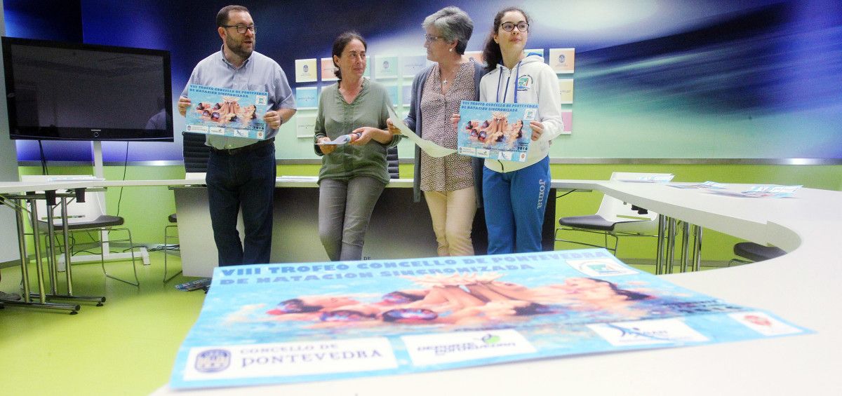 Presentación do VIII Trofeo Concello de Pontevedra de Natación Sincronizada