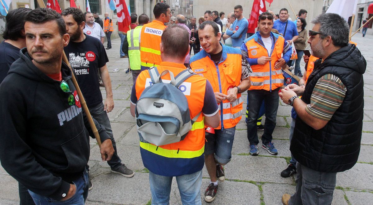 Manifestación de los trabajadores de Ambuibérica