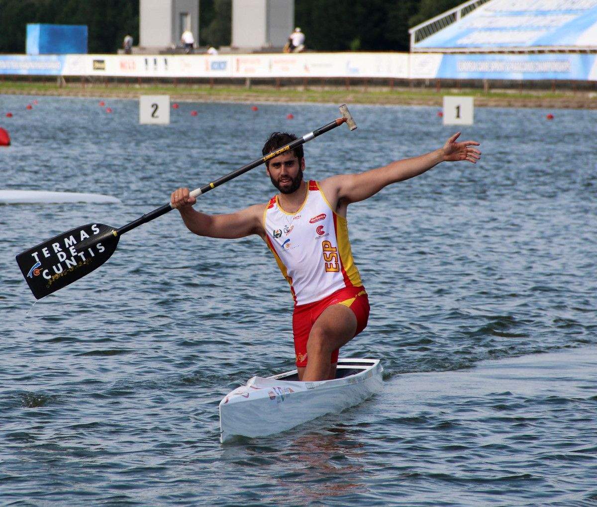 Diego Romero, en el Campeonato de Europa en Moscú