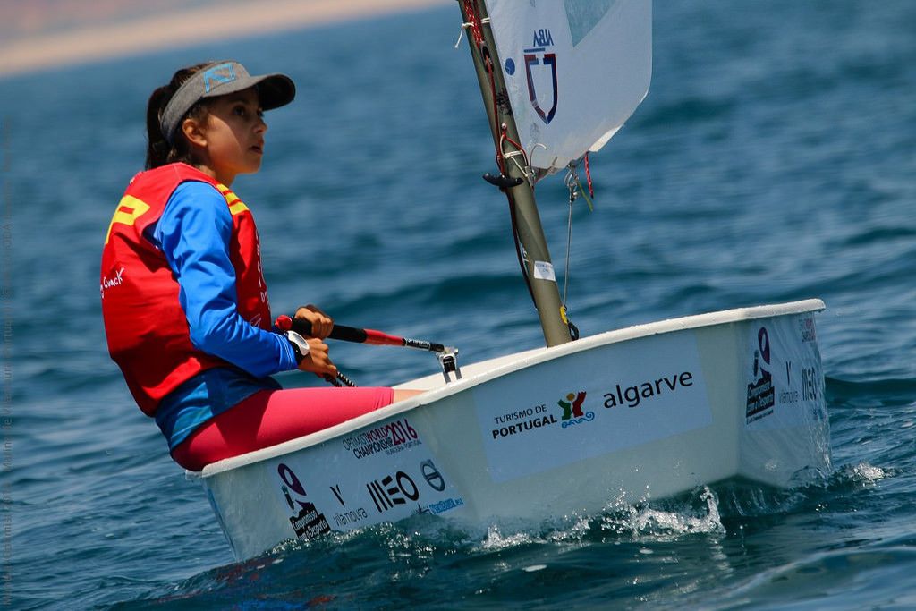 Alba Trigo en el Mundial Optimist de Vilamoura
