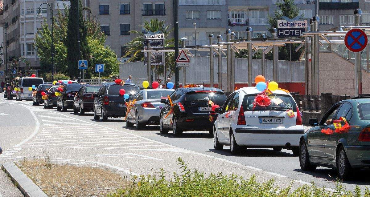 Caravana dos traballadores do Parque de Maquinaria da Deputación