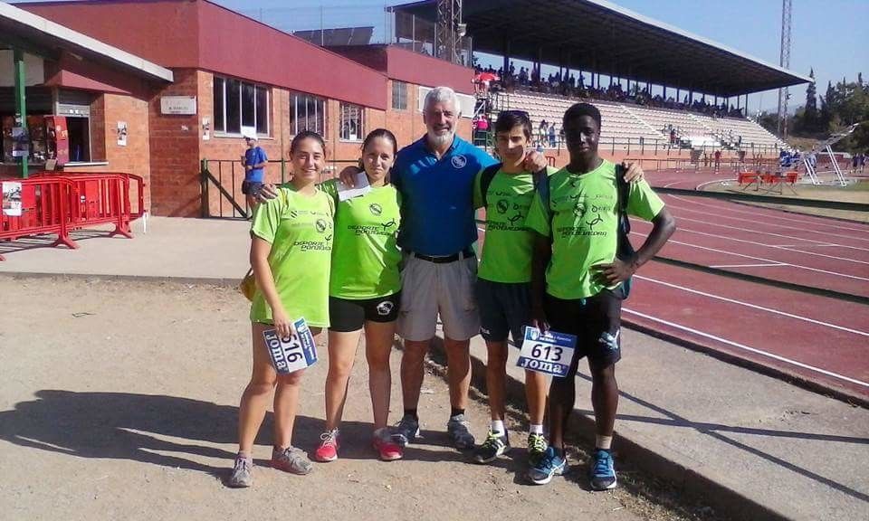 Atletas de la Gimnástica en el Nacional Cadete de Granollers