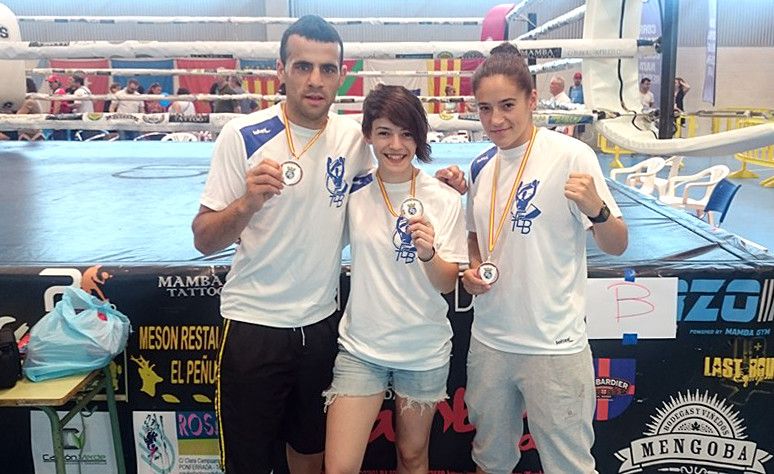Aarón González, Rocío Suárez e Lorea Murgoitio no Nacional de Boxeo Olímpico na Coruña