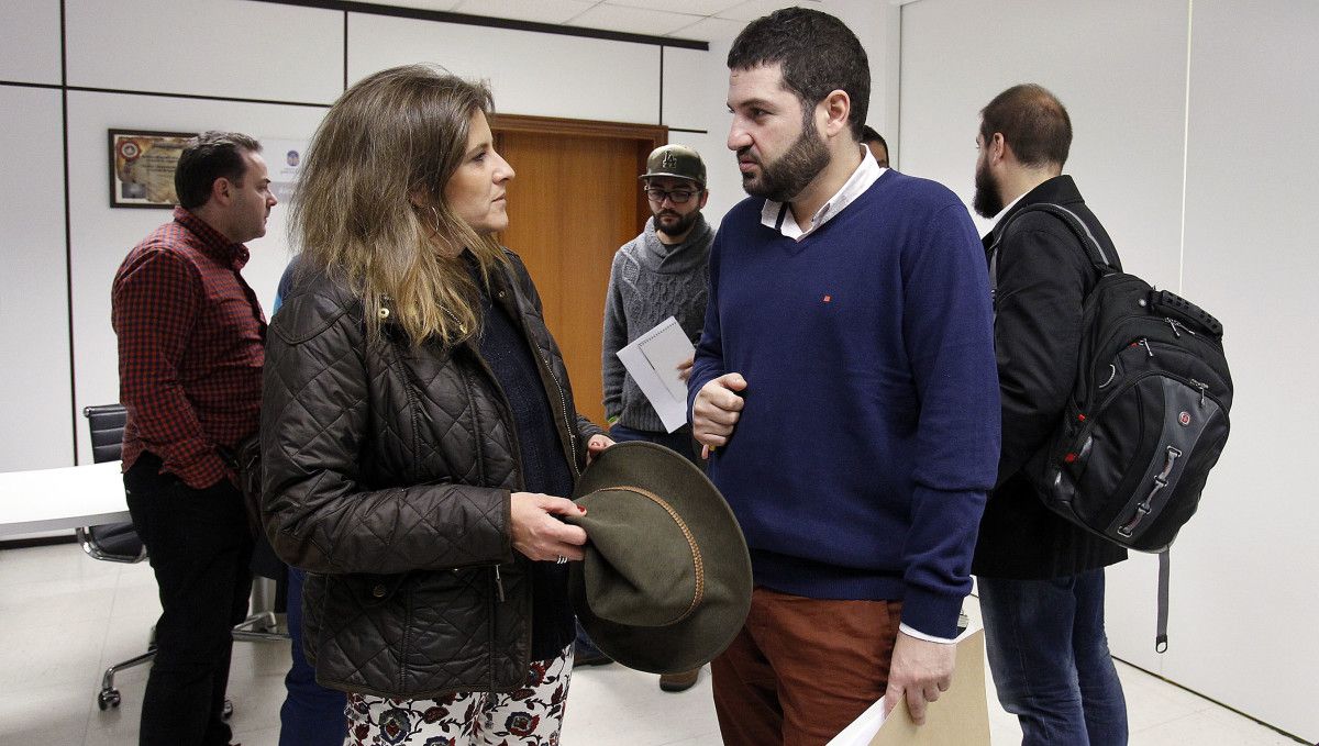 María Rey y César Abal, juntos en dependencias municipales