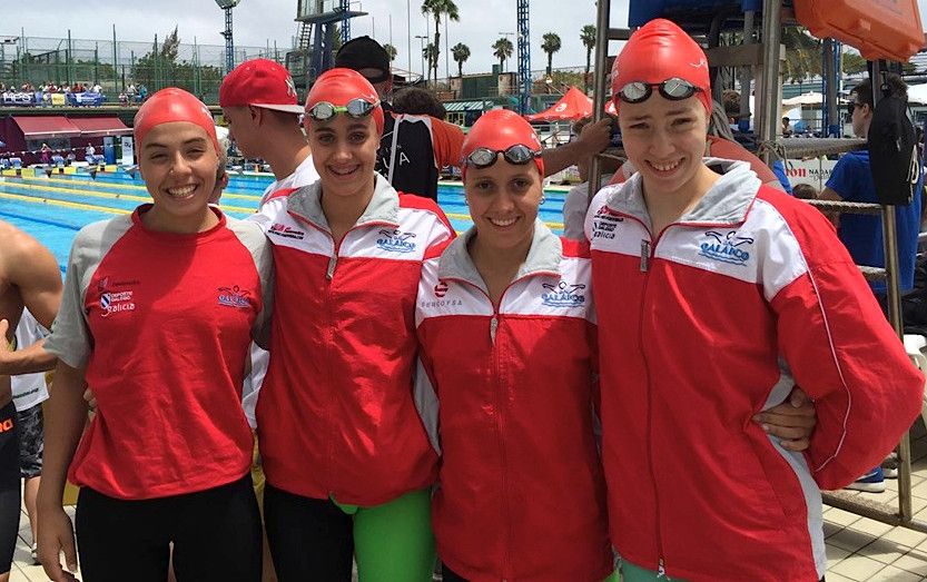 Remuda 4x200 junior do Galaico en Las Palmas