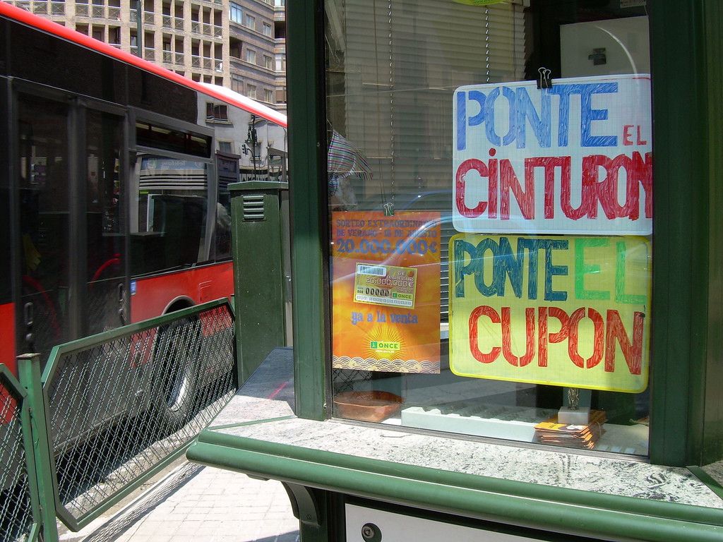 Vendedor del cupón de la ONCE